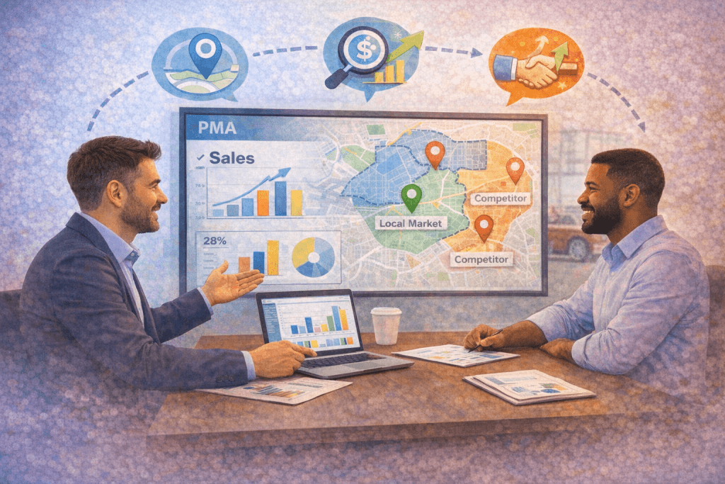 PMA and local market analysis for competitive advantage